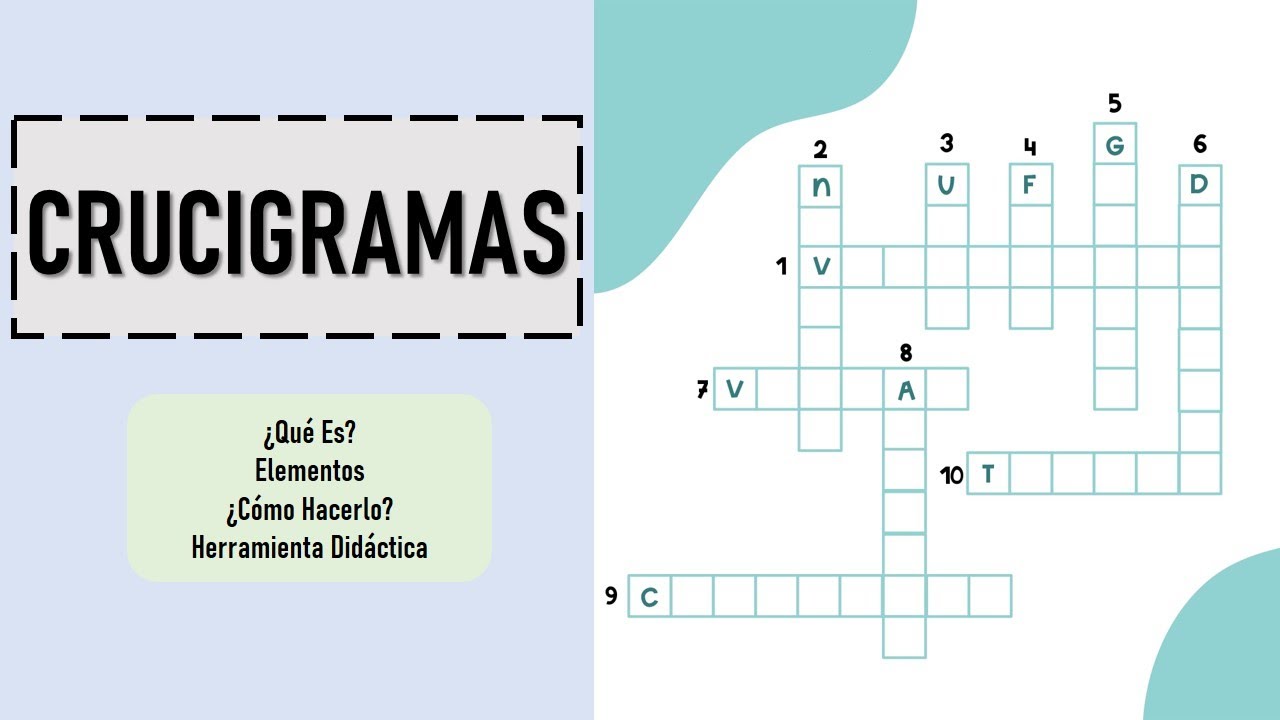 Tutorial: Cómo Hacer un CRUCIGRAMA | Pedagogía MX