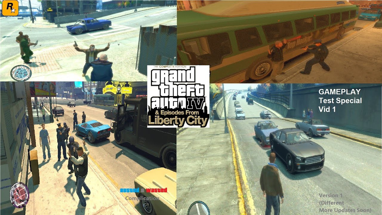 GTA 4 TCE GAMEPLAY SPECIAL VID 1 - Busted Compilation fix 1 [HD]