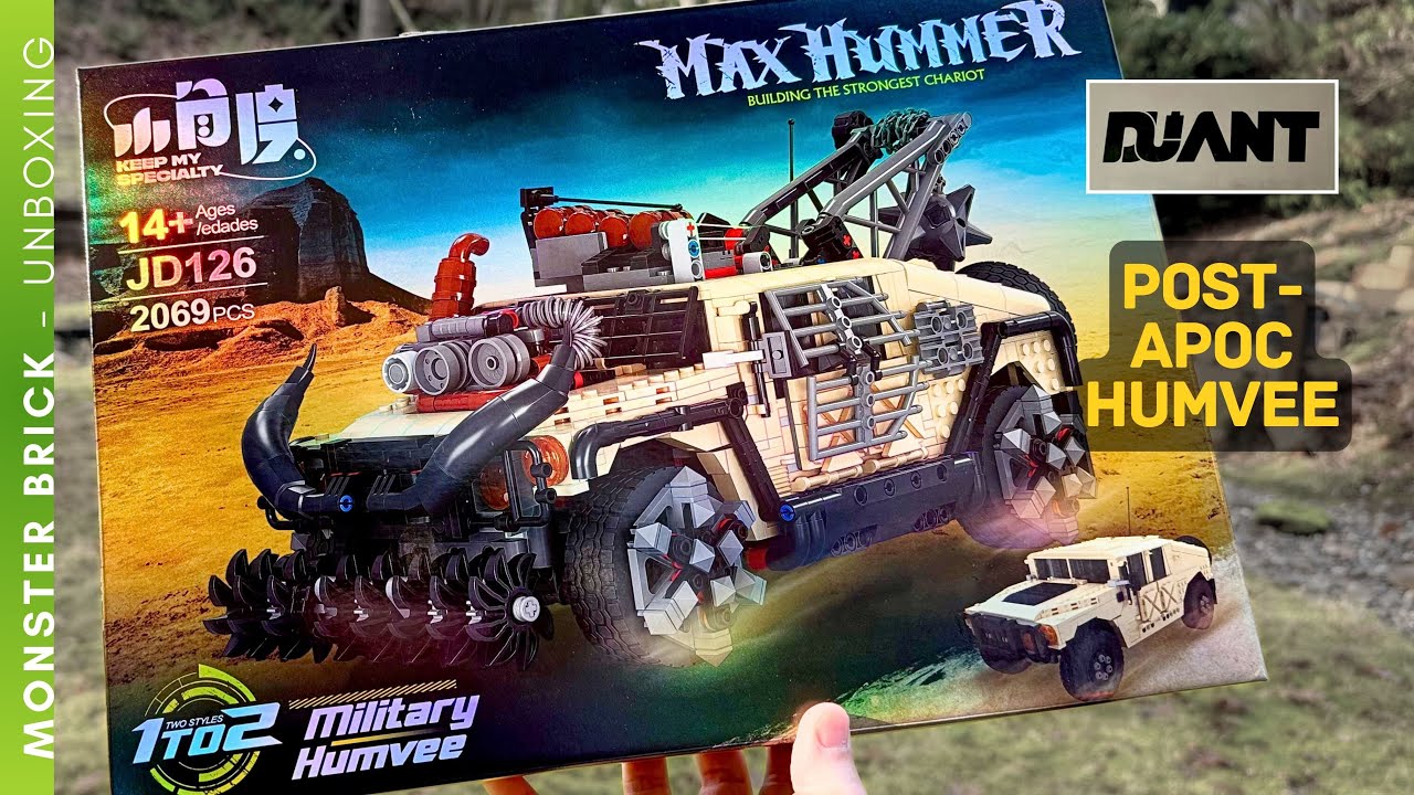 Распаковка: Постапокалиптический MAX HUMMER от DUANT (2069 деталей) JD126