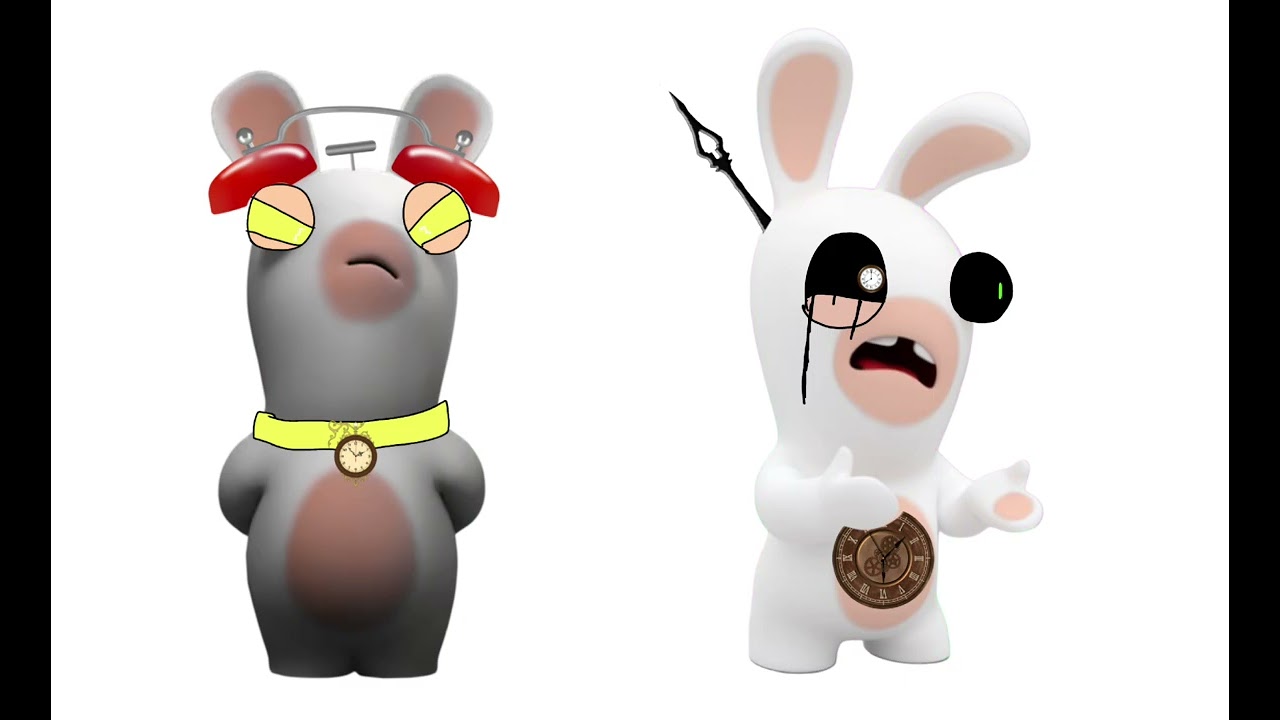 Tick and clockey my Rabbids Invasion OC character