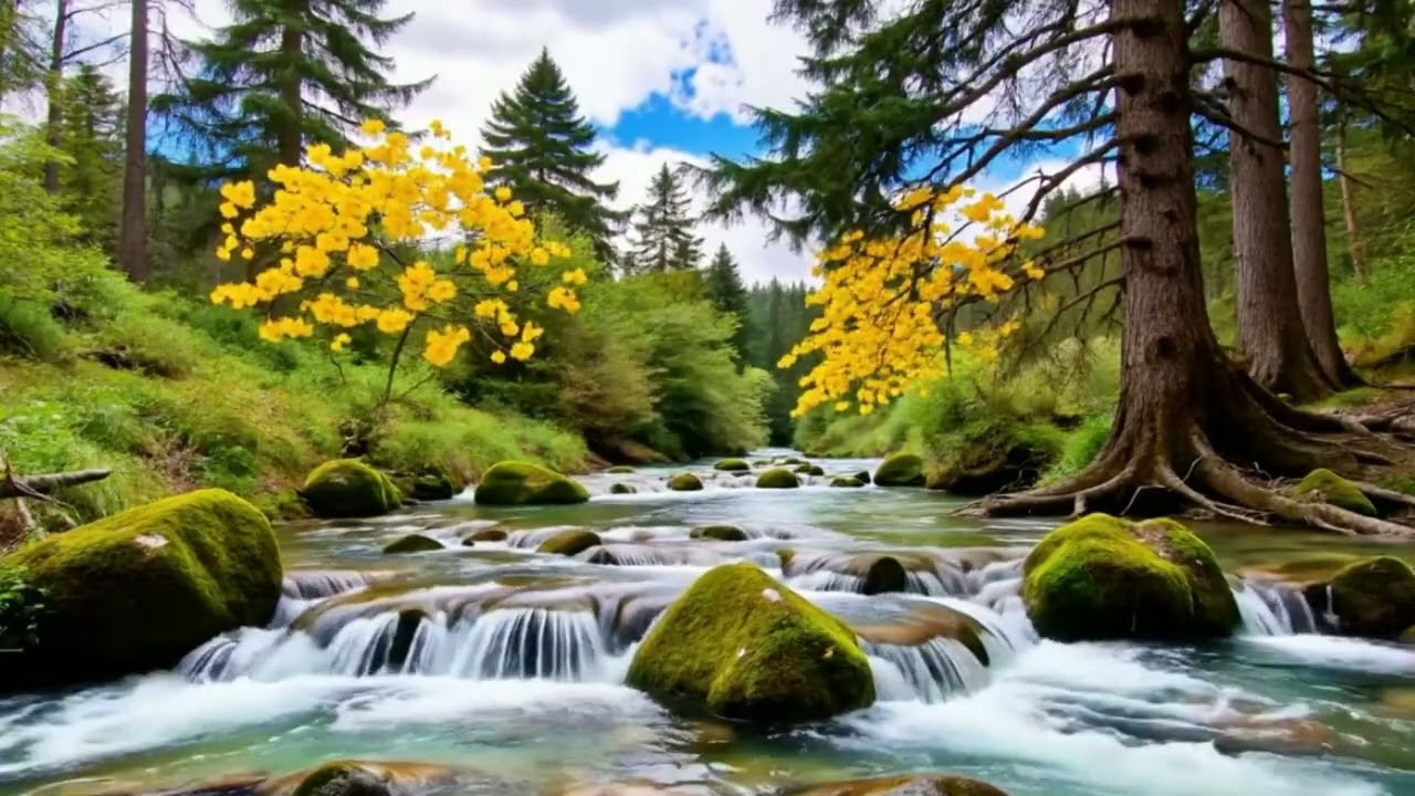 Deep Relaxation 🌿 Forest River & Birds Ambience for Stress Relief and Peace