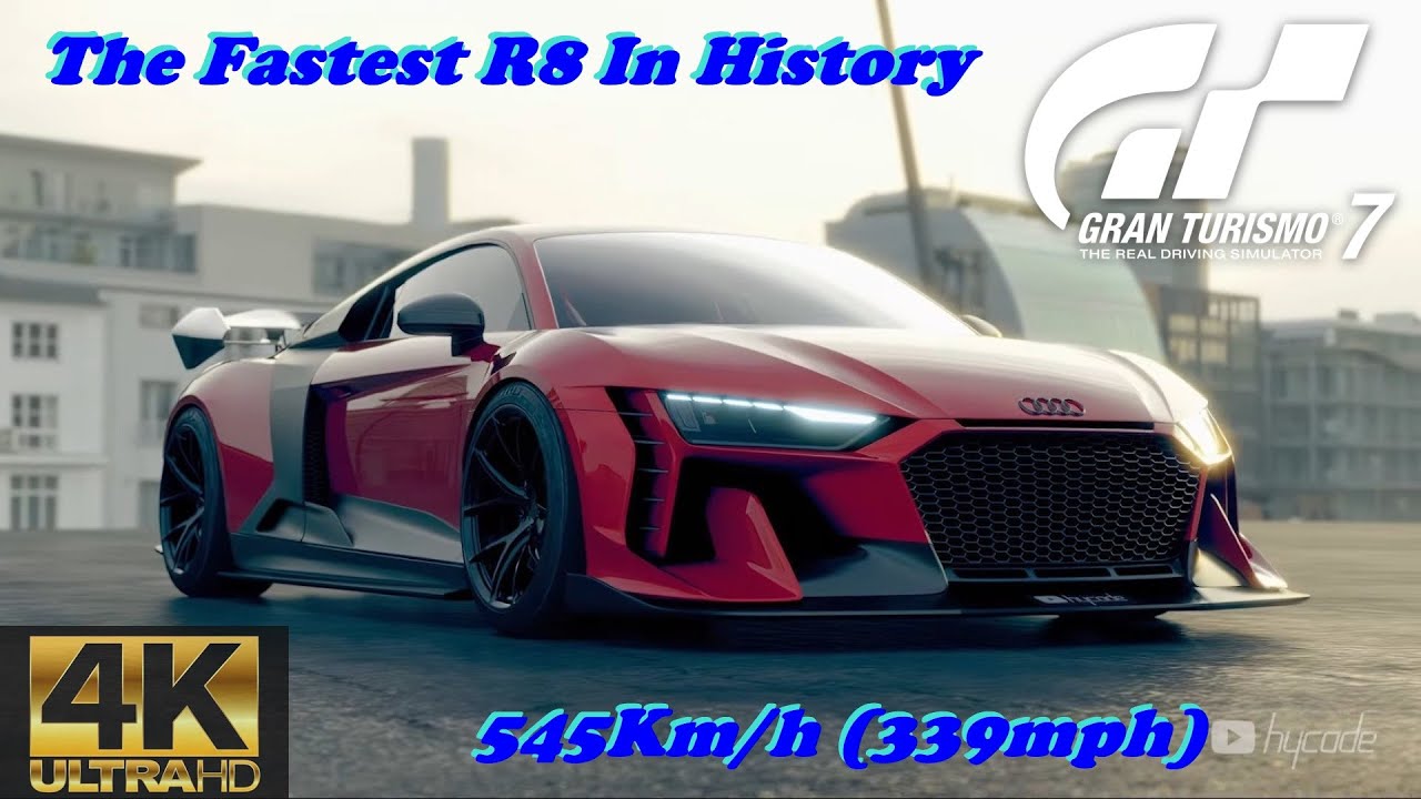 Gran Turismo 7 | 545Km/h Audi R8 Coup&eacute; V10 Plus 2016 | Top Speed Fully Max Tuned (PS5)