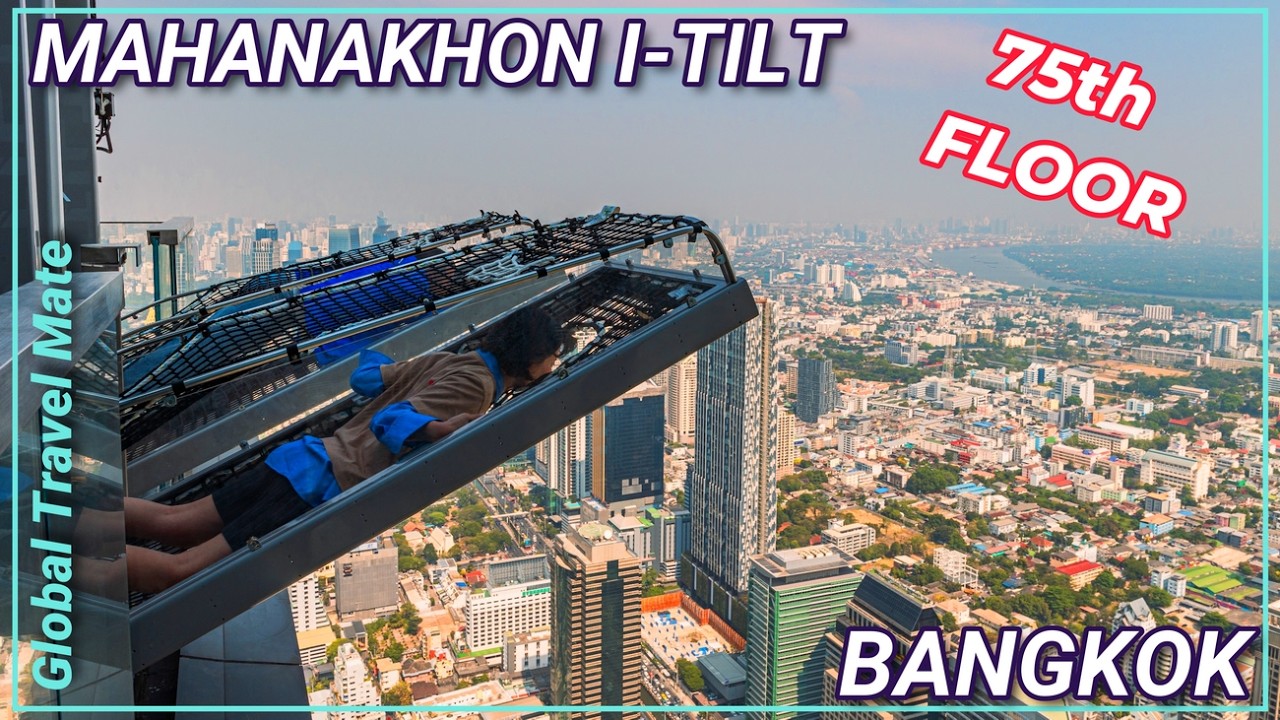 NEW Bangkok Mahanakhon I-Tilt World’s first outdoor 65-degree tilting experience 🇹🇭 Thailand