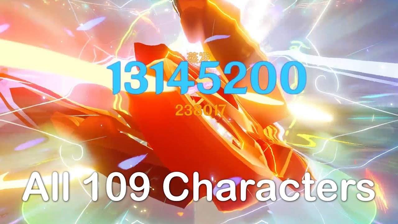 Nuking with Every Character in Genshin Impact | 2026 New Year Collaboration