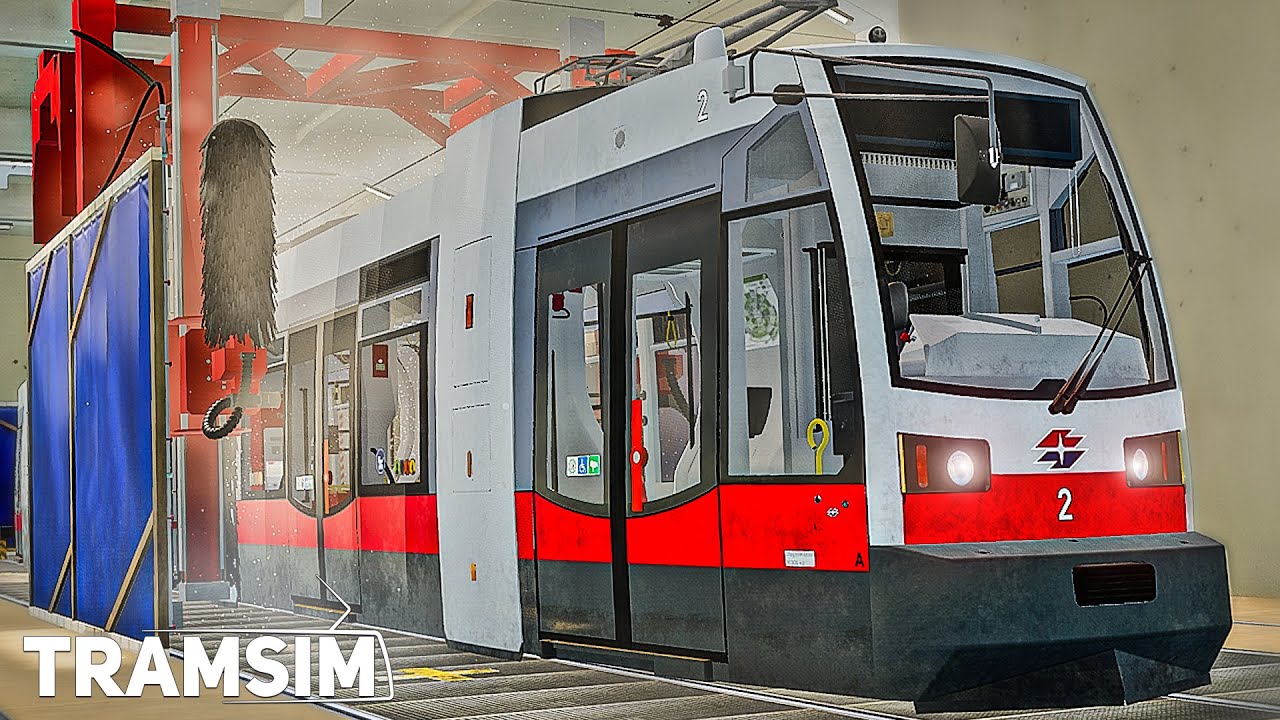 TRAMSIM #5: Mit der ULF Tram in die Waschanlage | Straßenbahn Simulator