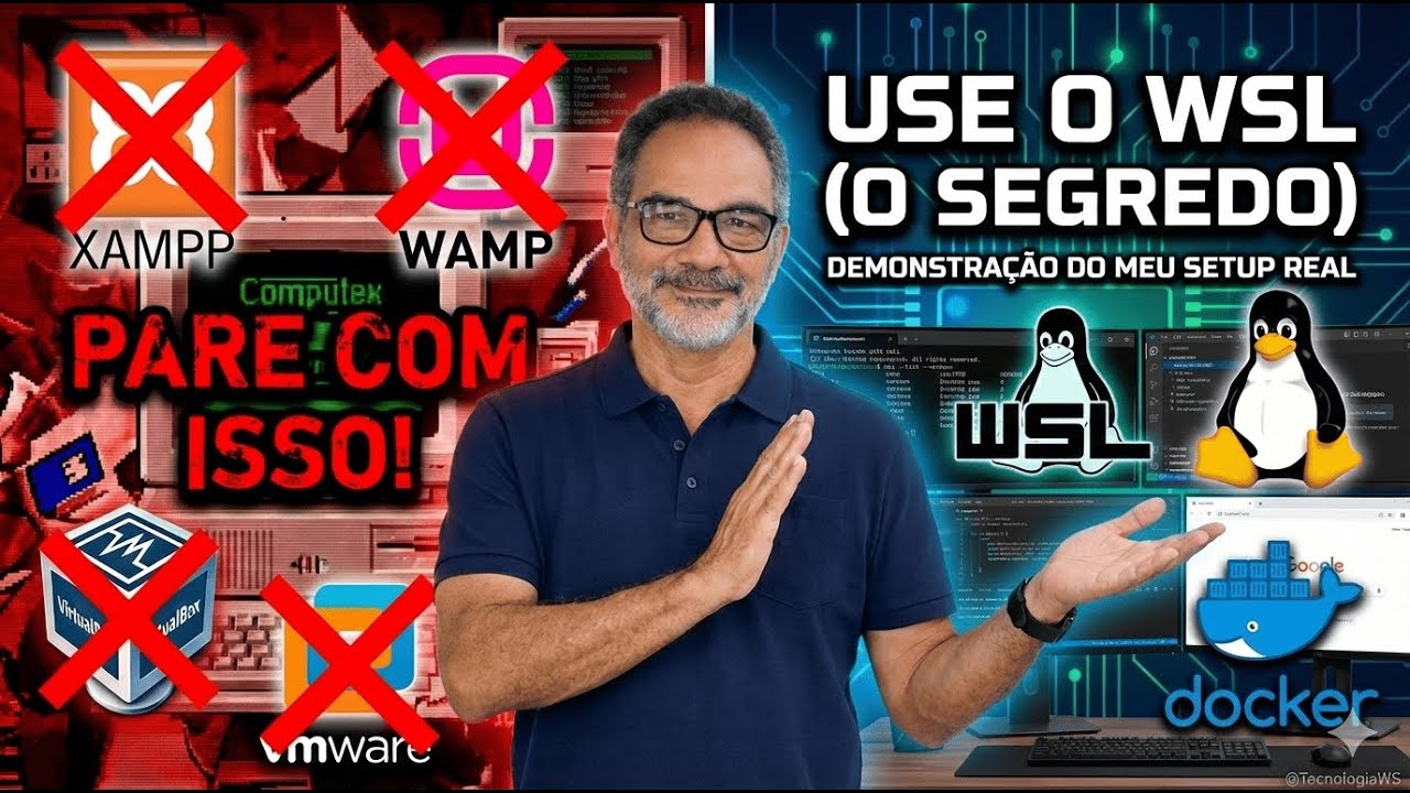 Adeus XAMPP e VMWare! O Ambiente de Desenvolvimento DEFINITIVO no Windows com WSL (Docker Nativo)