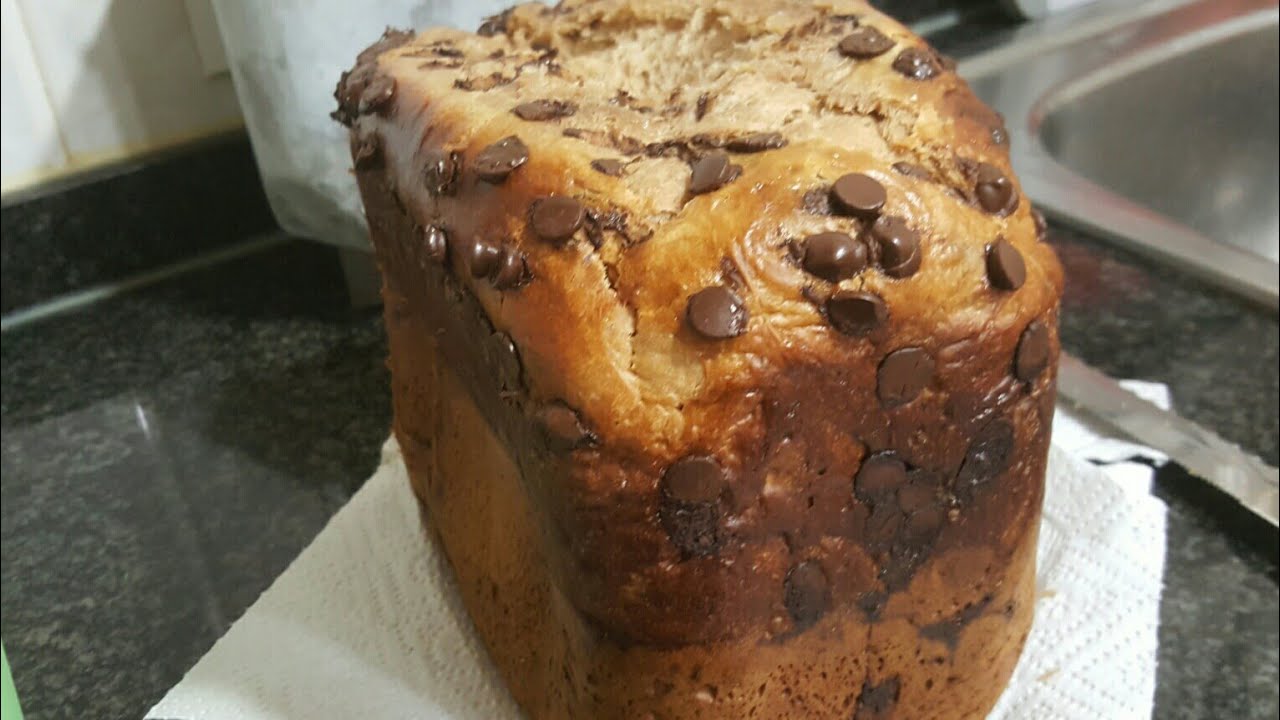 Brioche con pepitas de chocolate en panificadora de lidl