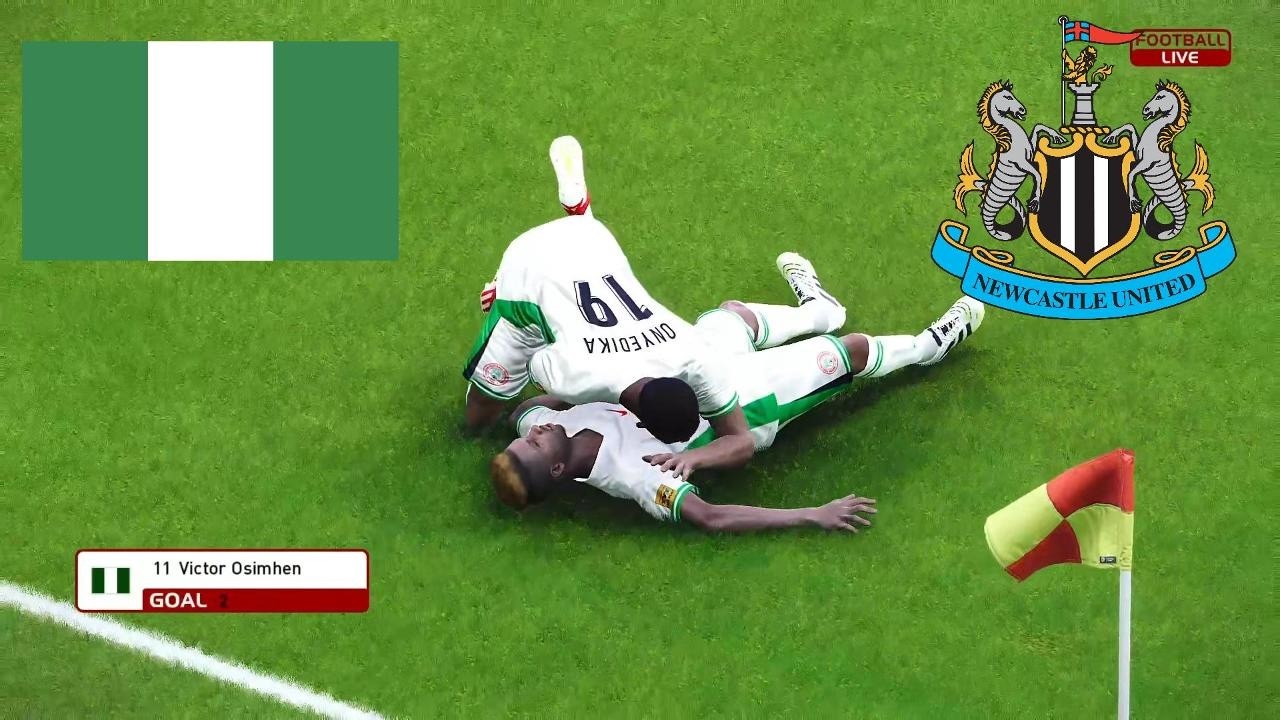 Nigeria vs Newcastle - International Football Friendly - Full Game Simulation PES