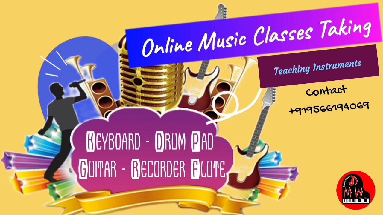 Online Music Class Free Keyboard class - Drums class - Pad class - Recoret Flute class Guitar class