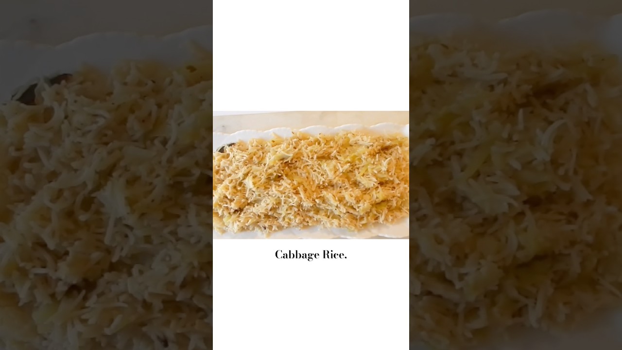 Cabbage Rice. #food #cooking #recipe #recipeoftheday #pakistanifood