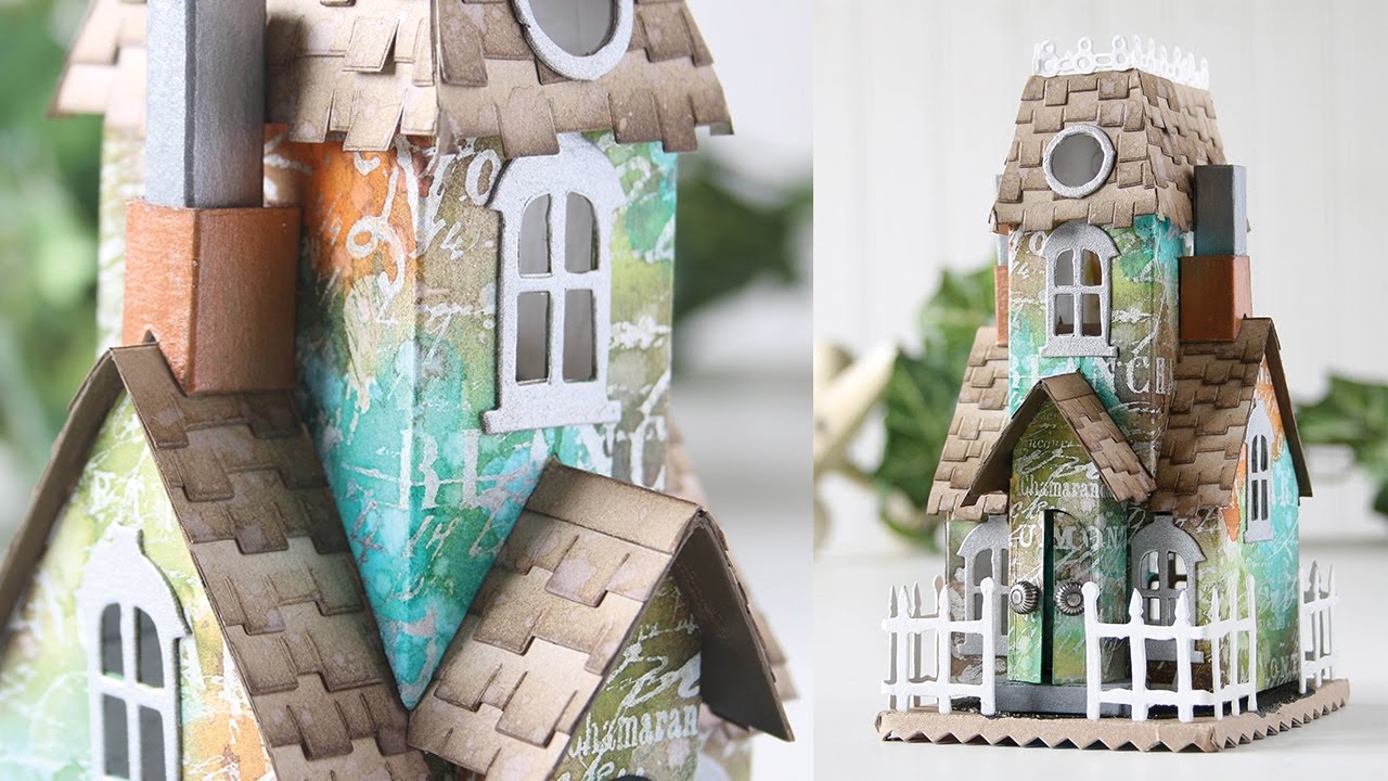 Tim Holtz Village Dies: Mansion with Shari Carroll