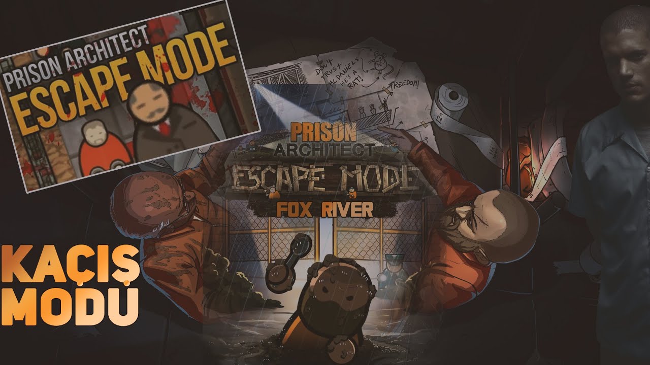 Ünlü Hapishane Fox River'dan Kaçış! | Prison Architect Kaçış Modu