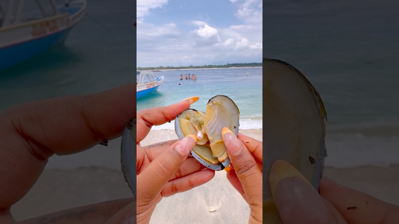 Can&rsquo;t believe I found this at beach 😱 Am I the choosen one 😭 #beach #oyester #pearl