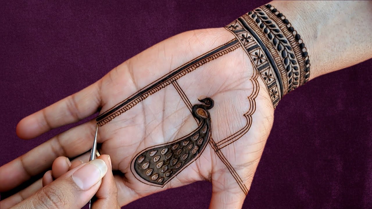 Intricated Semi Bridal Full Palm Mehndi Design 🌿 | Full Palm Mehndi Design | Mehndi Design