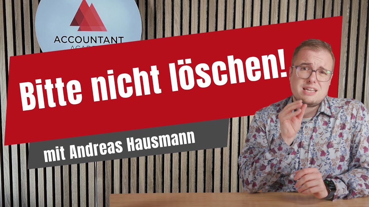 Bitte nicht löschen - So korrigierst du Buchungssätze mit digitalem Beleg in DATEV Rechnungswesen