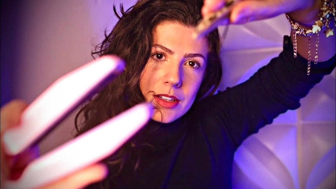 ASMR | PENTEADO COM TRANÇA ,CLIPES,ELÁSTICO DE BORRACHA E PRANCHA