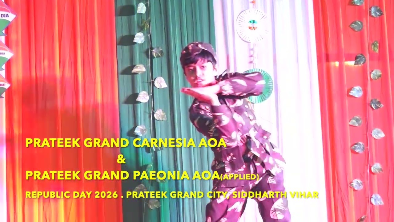 Dance Performance | Republic Day Celebration 2026 | Prateek Grand City Ghaziabad 🇮🇳
