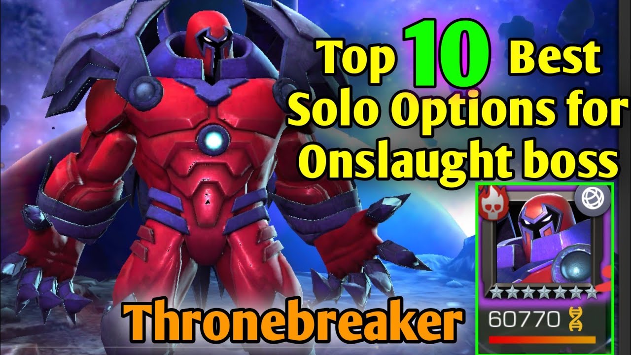 Top 10 Best options for Onslaught boss / Thronebreaker / Cavalier MCOC