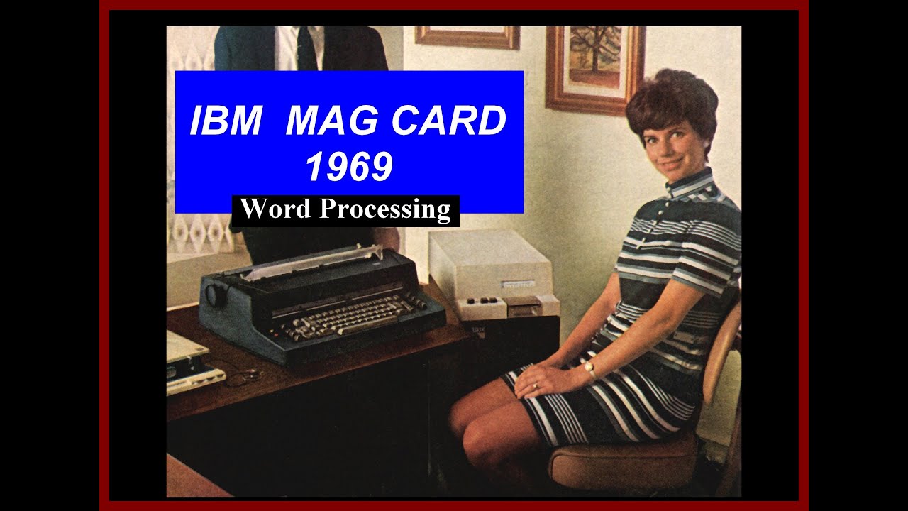 1969 IBM Mag Card Selectric Typewriter MC/ST Electronic Word Processing Magnetic Storage automation