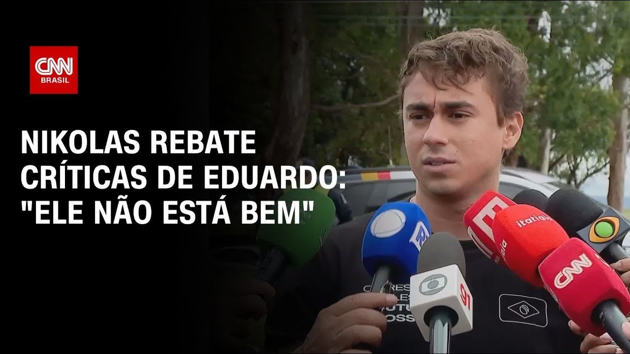 Nikolas Ferreira diz que Eduardo Bolsonaro “não está bem” | AGORA CNN