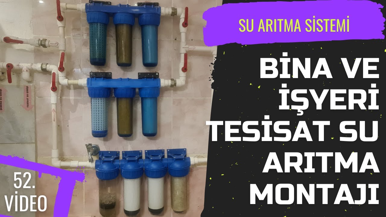 Su Arıtma Montajı. Bina Ve İşyeri Şebeke Girişi Su Arıtma Sistemi.