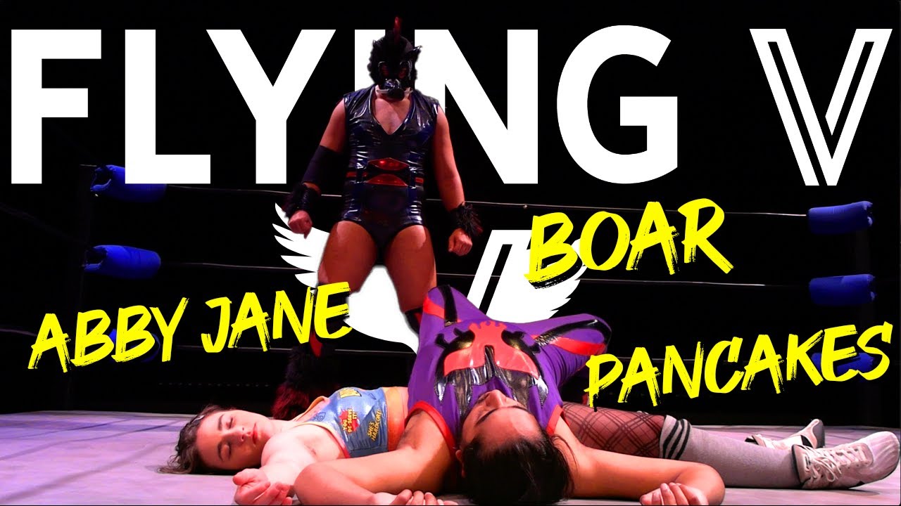 Flying V Fights: Pro Wrestling - [FULL MATCH] Boar vs Pancakes vs Abby Jane