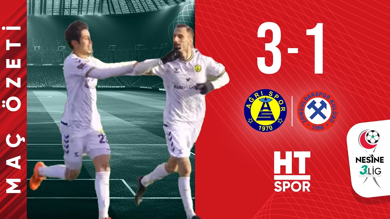 Kolibri Ağrı 1970 Spor Kulübü 3 - 1 Zonguldak Spor Futbol Kulübü A.Ş - Maç Özeti