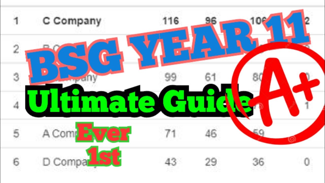 *Rank 1st* Business Strategy Game (BSG Game) Year 11 Complete Guide