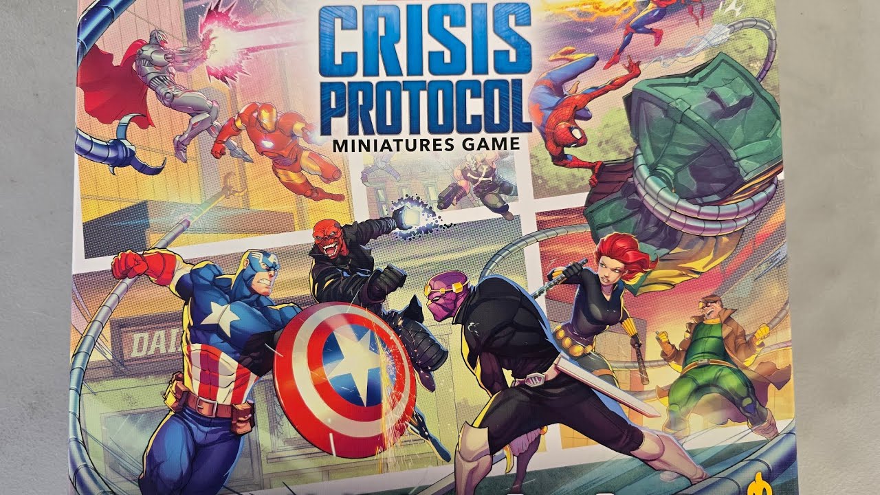 Box Opening of Marvel Crisis Protocol Earth's Mightiest Core Set