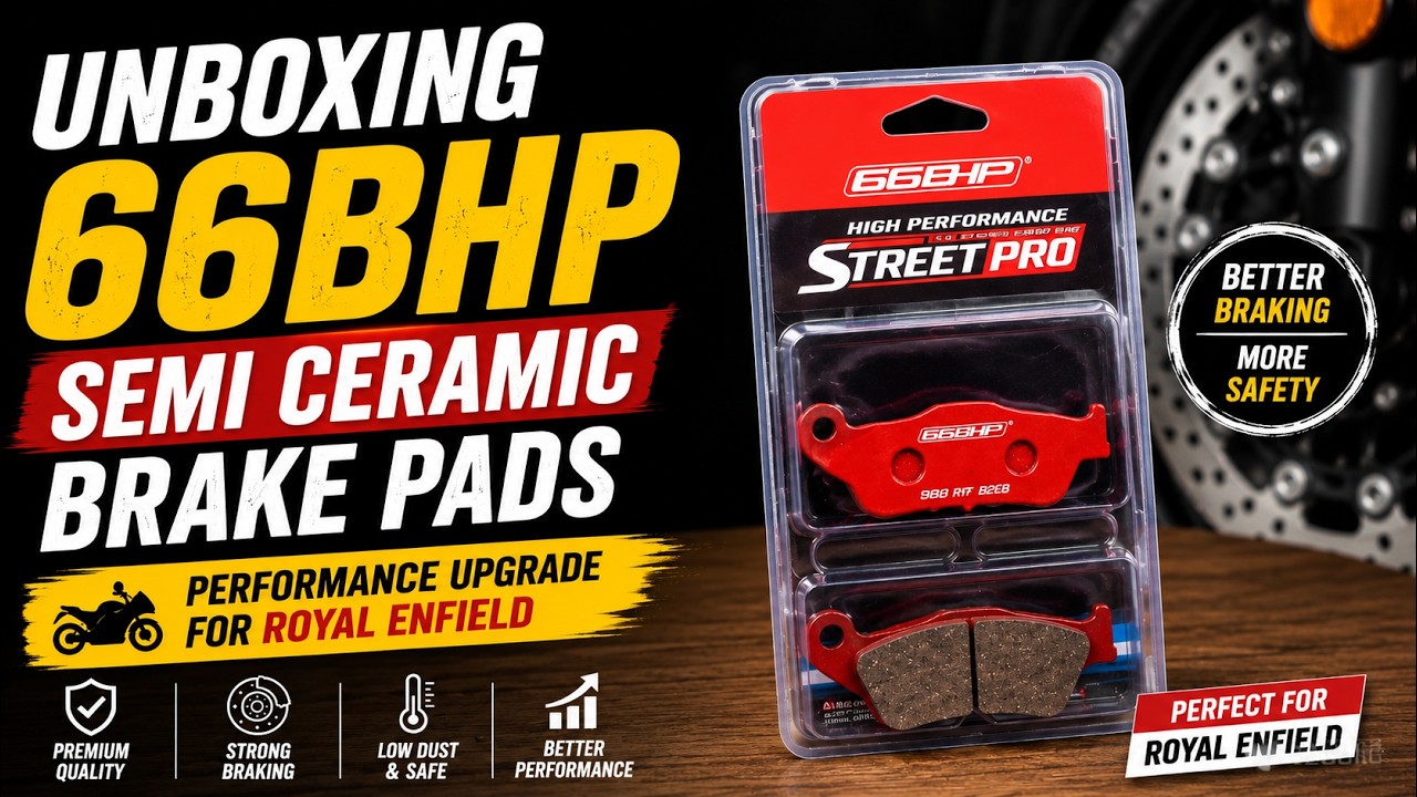 Unboxing 66BHP Semi Ceramic Brake Pads 🏍️ | Performance Upgrade for Royal Enfield I LRL Motors