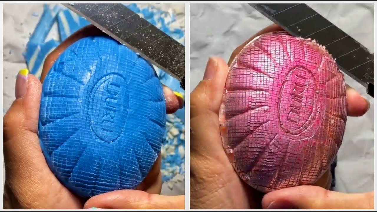 ✨ ASMR Soap Carving for Stress Relief ✨