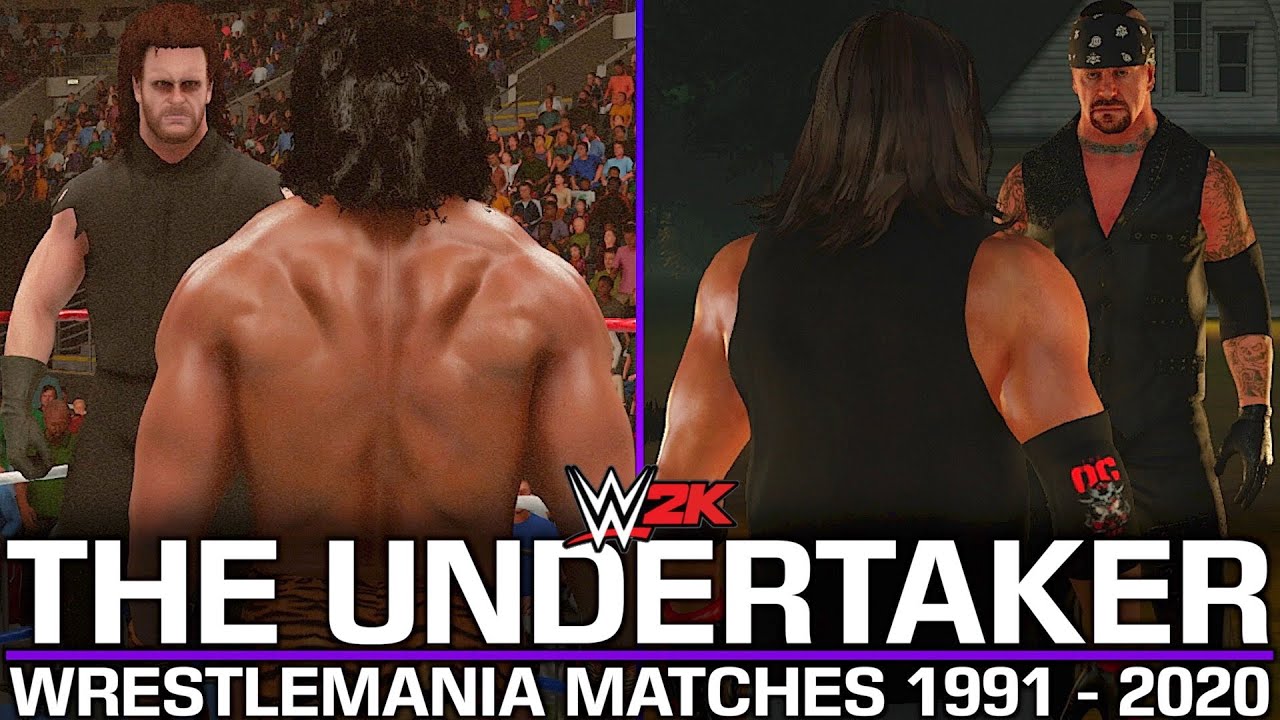 ALL UNDERTAKER WRESTLEMANIA MATCHES! (1991 - 2020) | WWE 2K MODS