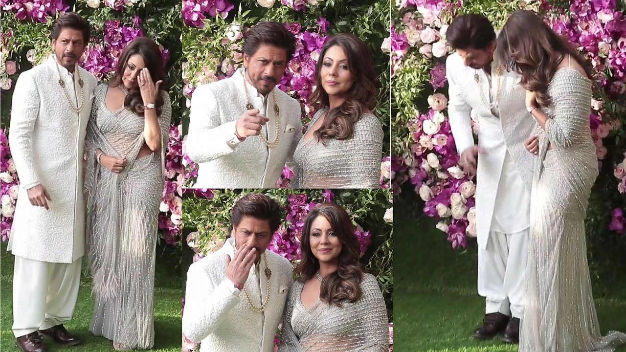 Shahrukh Khan and Gauri Khan look like a Bride at Akash Ambani Grand Wedding