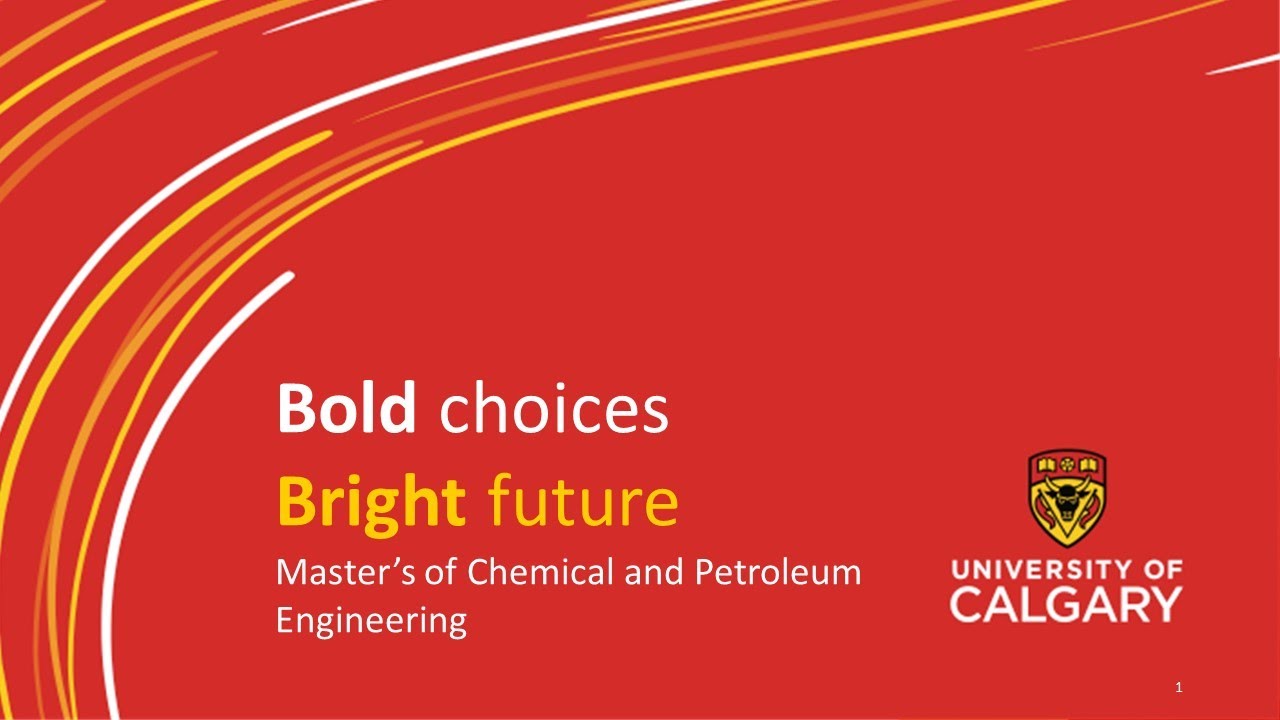 Master in Chemical and Petroleum Engineering Information Session