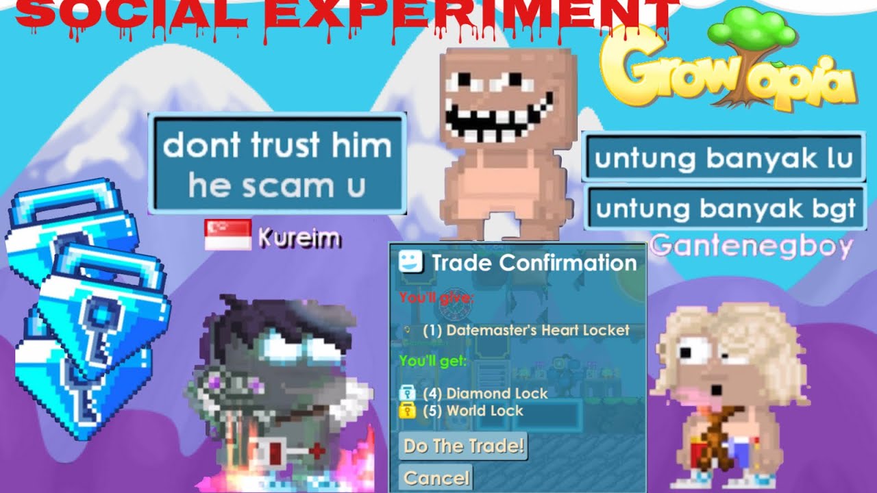 Social Experiment | He is Buying my Locket for 4Dls  | Growtopia | Indonesia