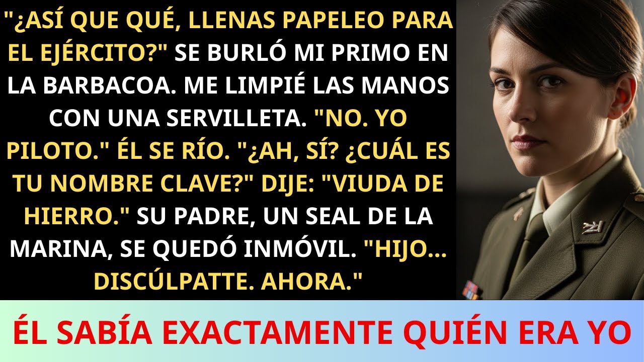 Mi primo se burló de mí en la barbacoa… hasta que su padre, un SEAL, oyó mi indicativo