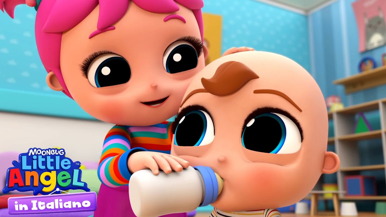 Giocando con il mio Fratellino | Little Angel Italiano | Cartoni Animati con Gianni Piccino