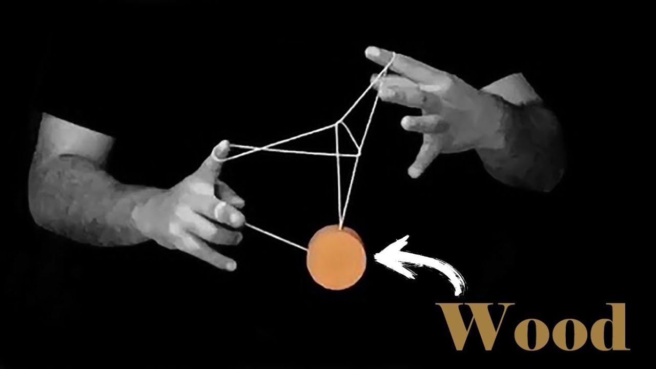 Tricks with a wooden fixed axle yoyo.