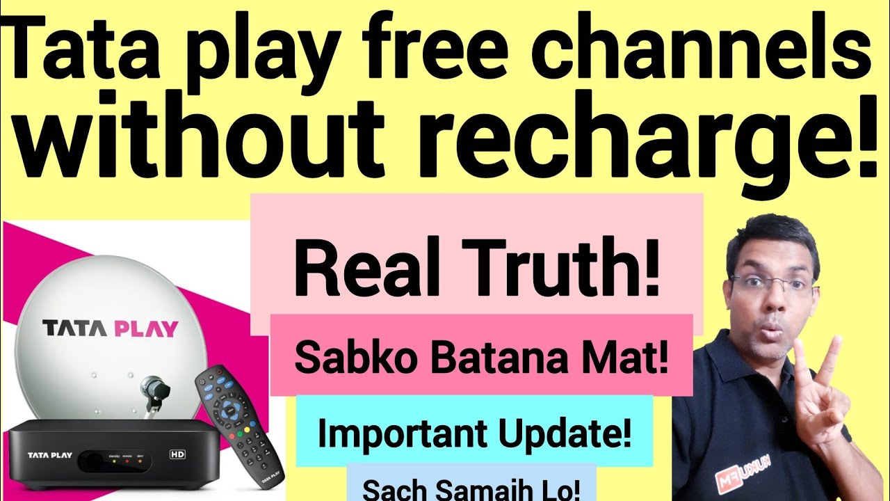 Tata Play free channels without recharge | How to play TV without recharge?