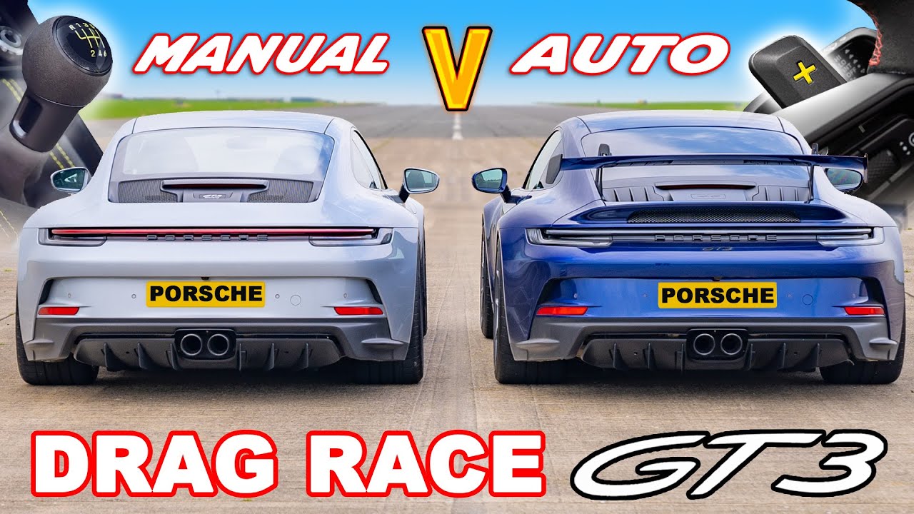 Porsche 911 GT3 Manual v PDK: DRAG RACE