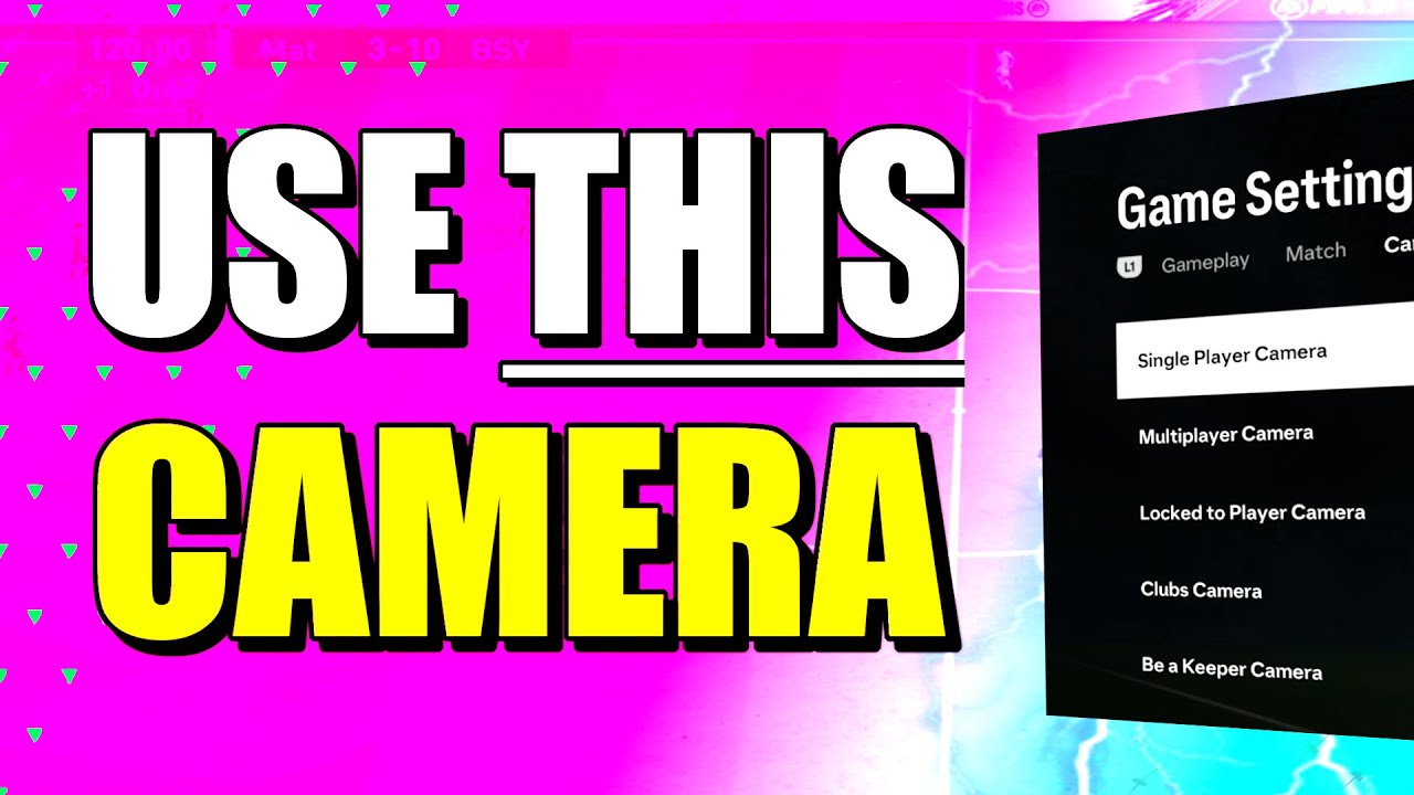EAFC Best Camera Settings & Game Settings - USE THIS to improve your gameplay in #eafc24