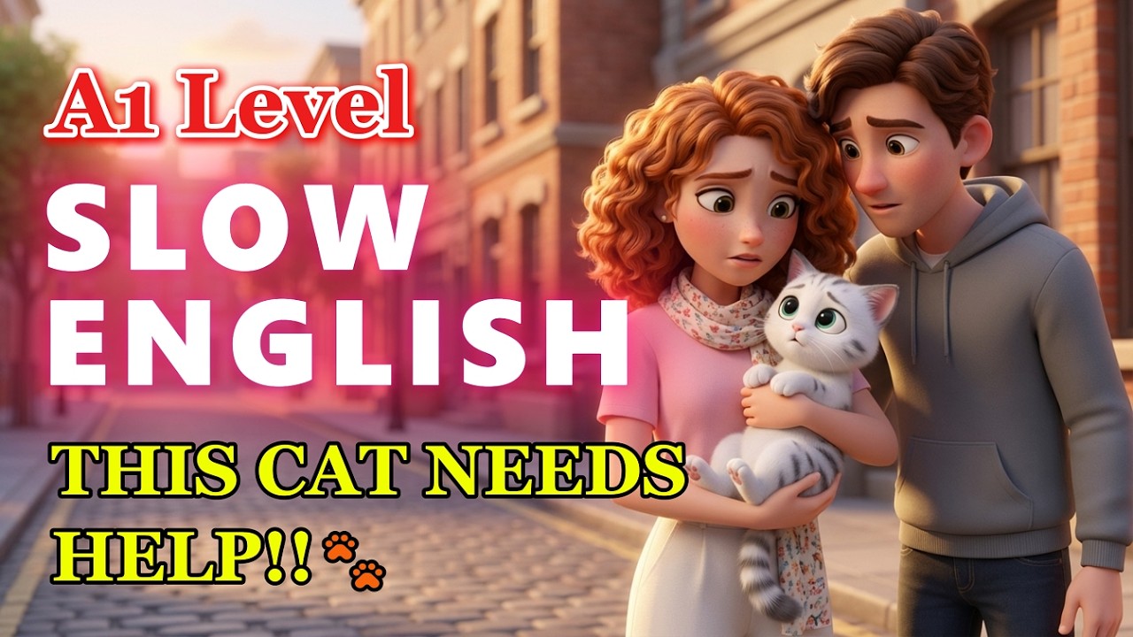 Found a Hurt Cat 🐾 | Easy English Listening Practice (A2 Level)