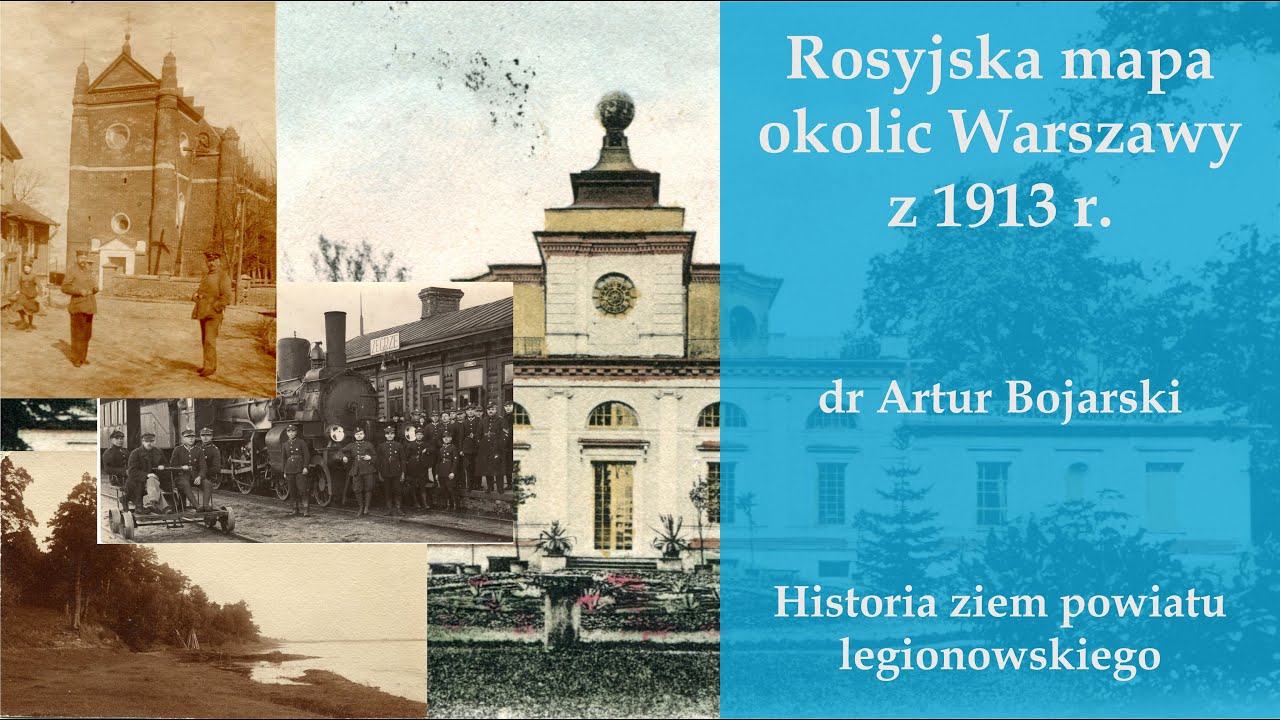 Rosyjskie mapy okolic Warszawy z 1913 roku. (Muzeum Historyczne w Legionowie)