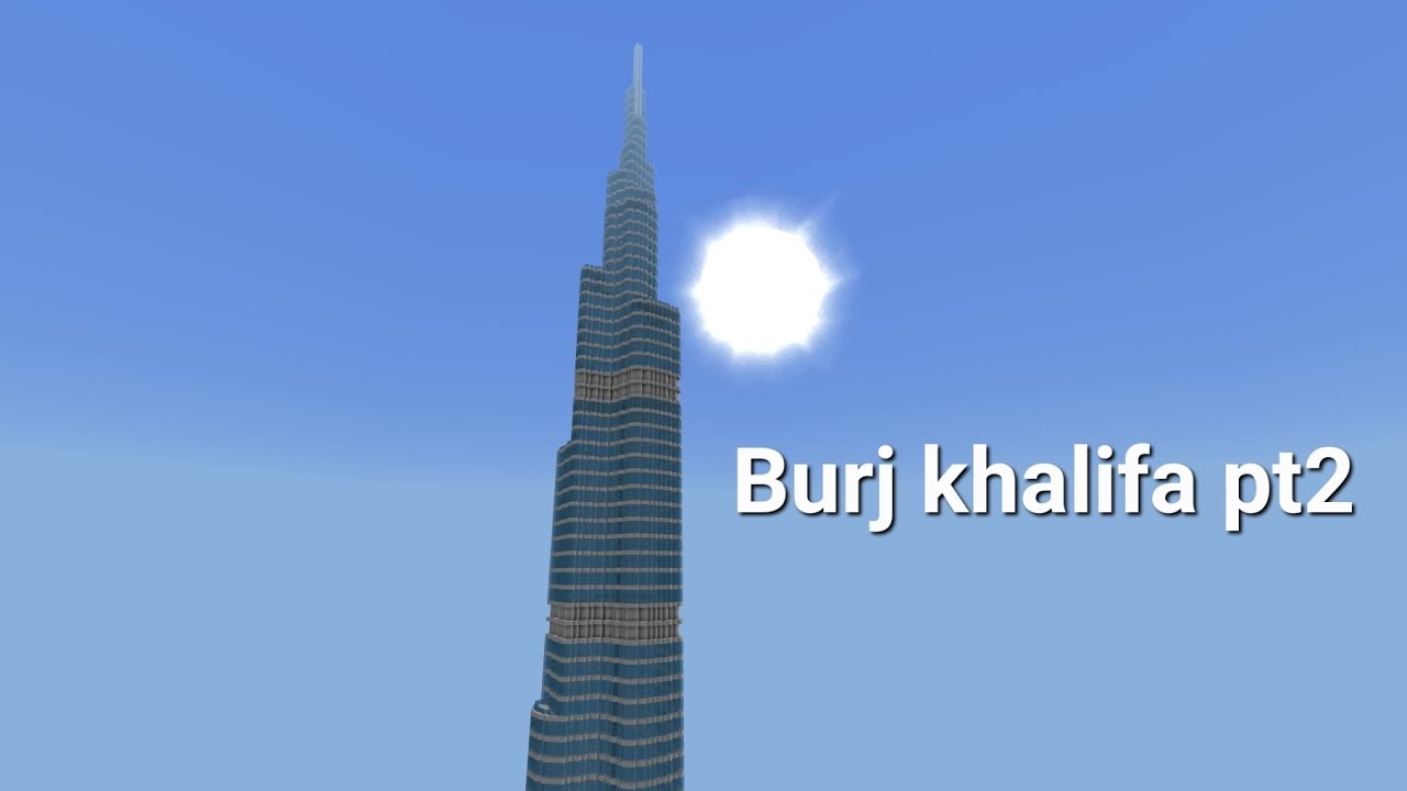 how to build the Burj Khalifa minecraft tutorial part 2