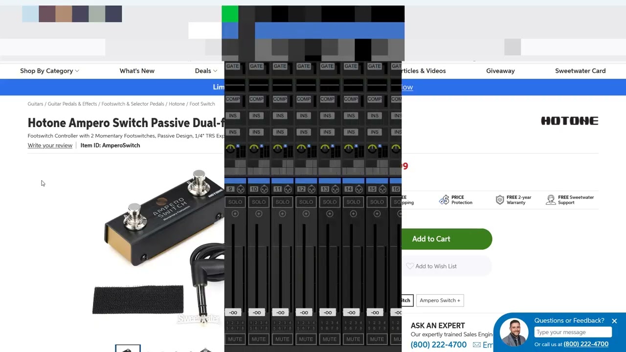 The Behringer Wing GPIO Switch
