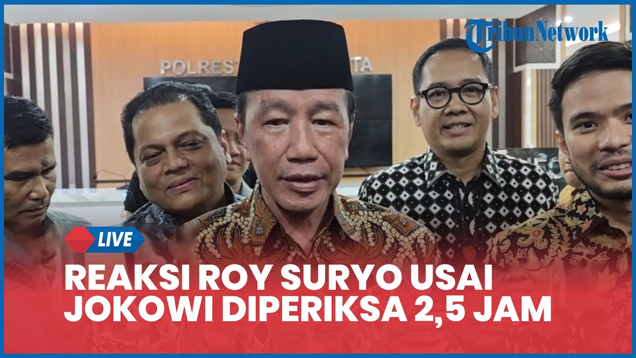 Reaksi Roy Suryo Usai Jokowi Diperiksa 2,5 Jam soal Dugaan Ijazah Palsu: Emang Harus, Laporan Banyak