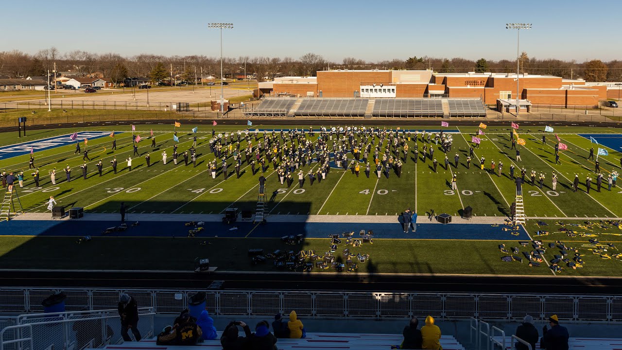 ReliaQuest Bowl Rehearsal - Clearwater High School - Dec. 29, 2024 - Michigan Marching Band