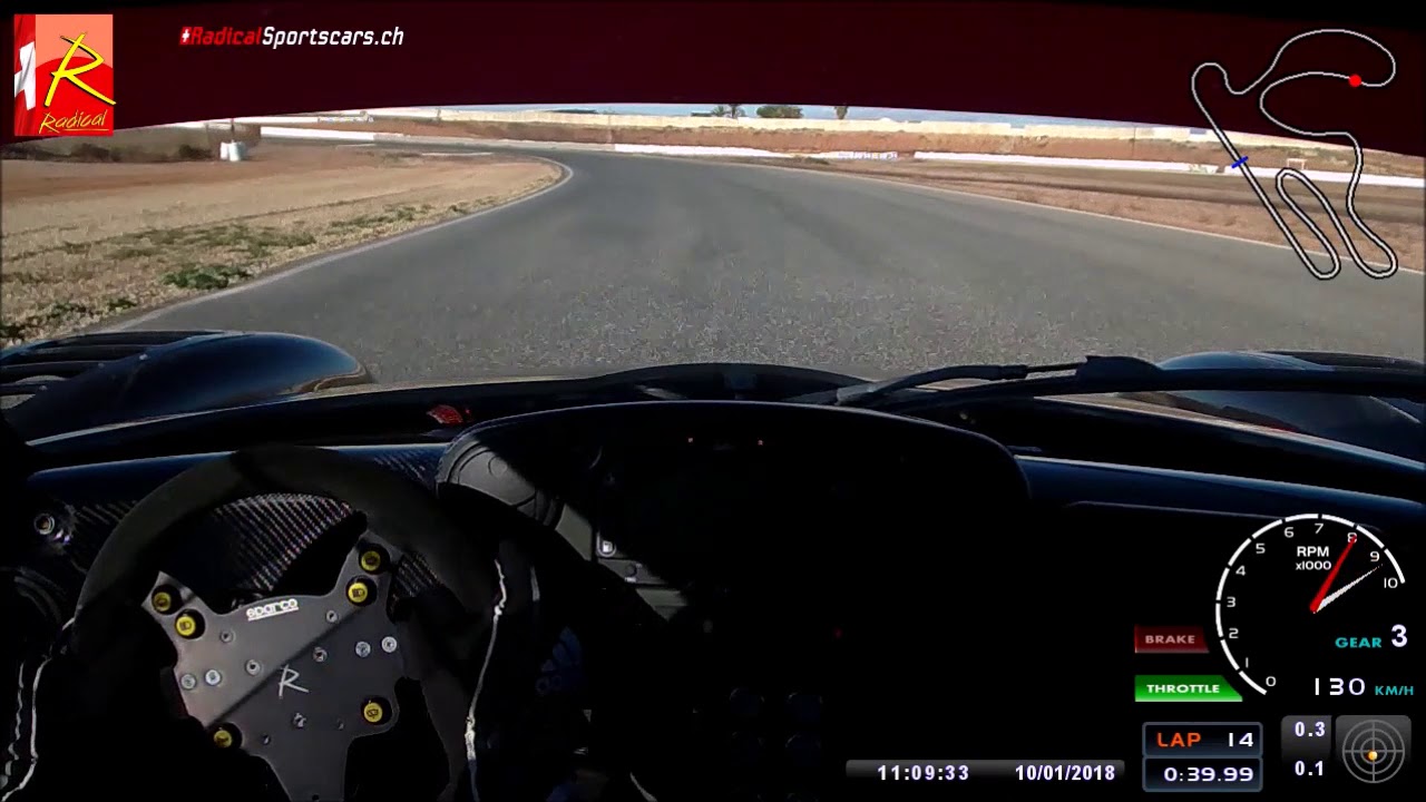 Radical RXC V8 Cartagena OnBoard Wet Lap= 1:54