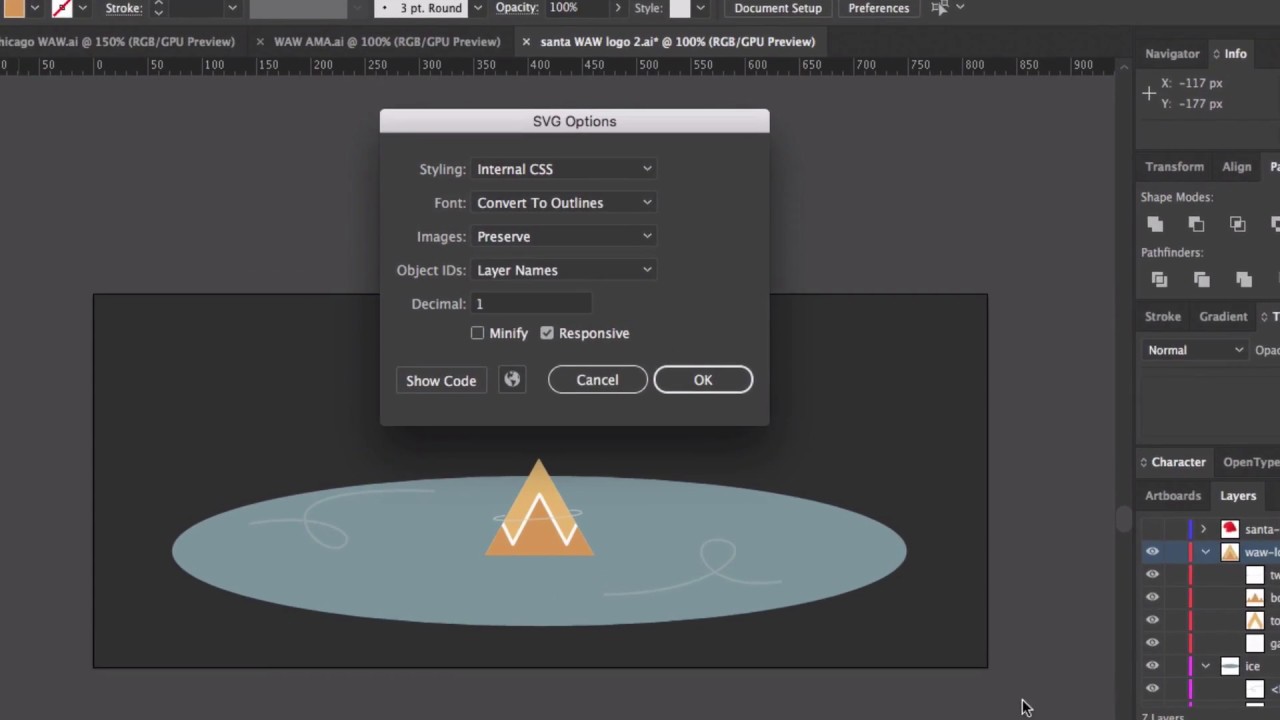 Exporting SVGs from Illustrator for animation