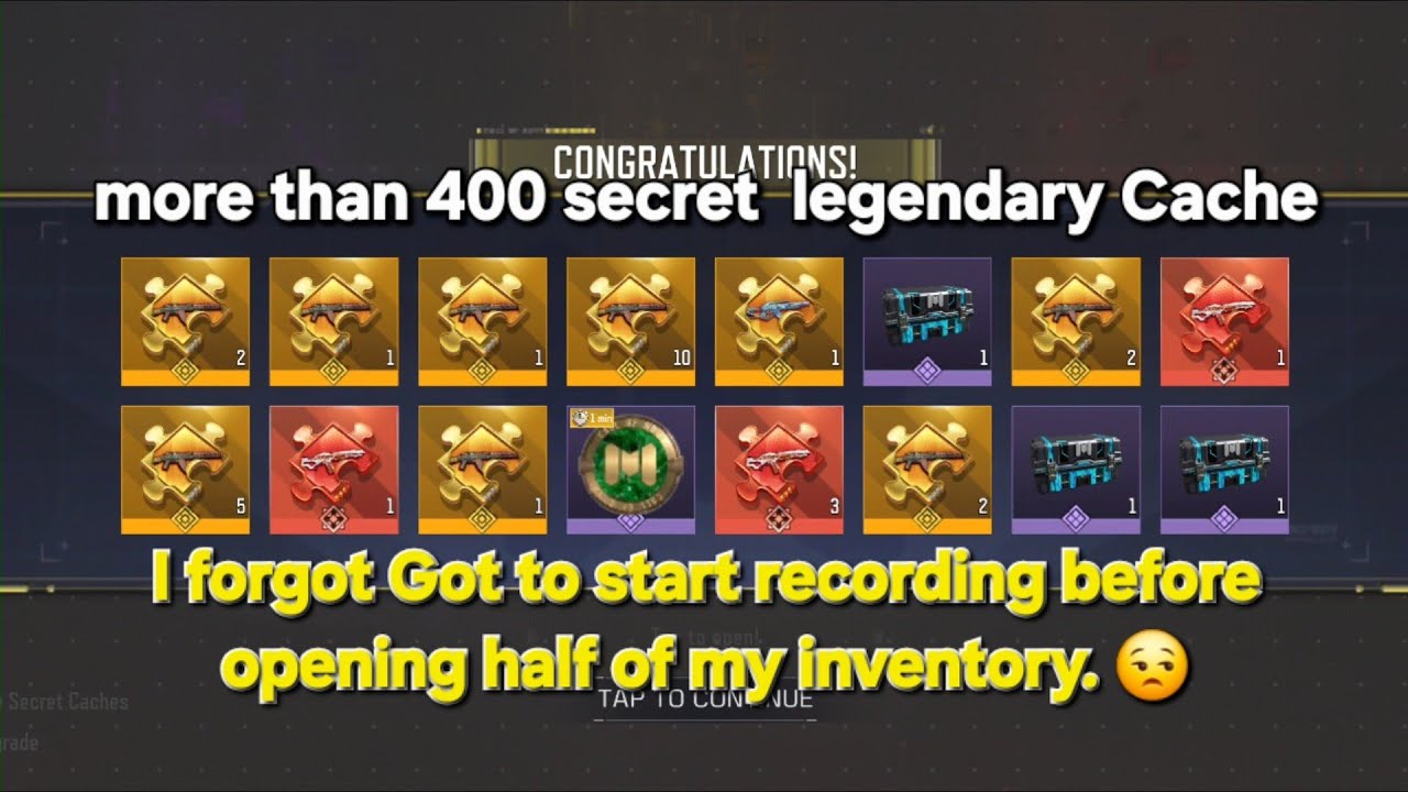  I a 5-year-old player opened my all inventory for the first time, i opened it half before recording